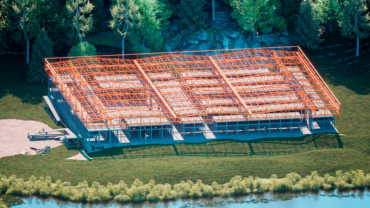 4. Render Estrutura Feira [4K]